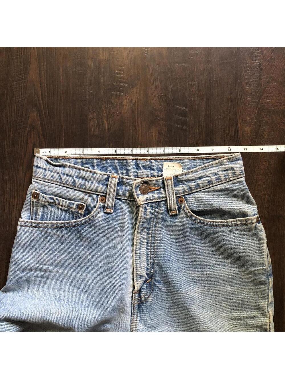 Vintage Levi 512 High Waisted Tapered Leg Light Wash Mom Jean 25 5 - Picture 5 of 7